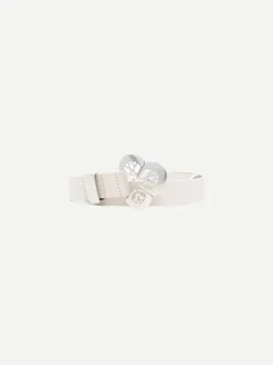 Adaria Belt in Chalk/Silver