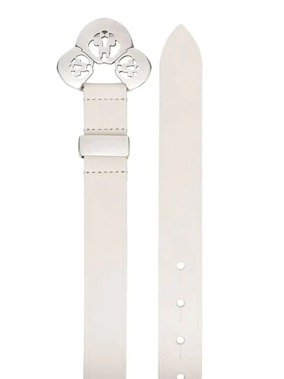 Adaria Belt in Chalk/Silver