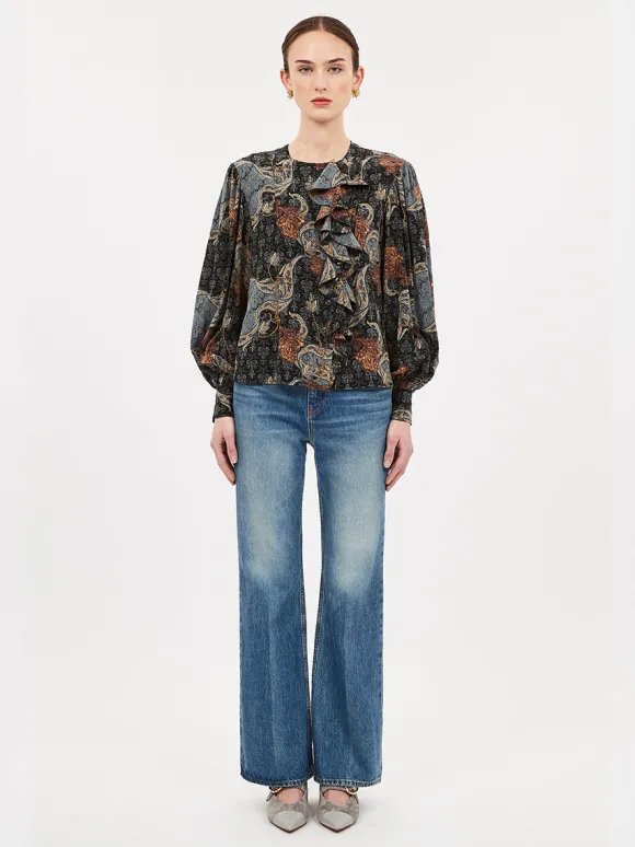 Adelaide Blouse in Azure