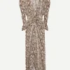 Albini Dress in Natural Python