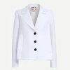 A-Line Cady Jacket in White
