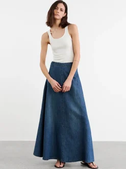 Astrid Denim Skirt in Classic Wash