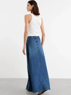 Astrid Denim Skirt in Classic Wash