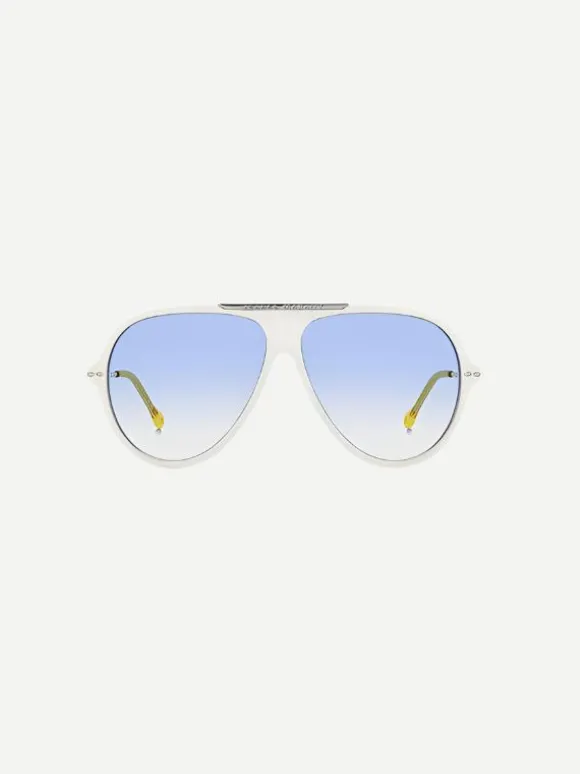 Aviator Sunglasses in Ivory