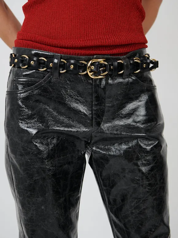 Bali Belt in Black/Gold