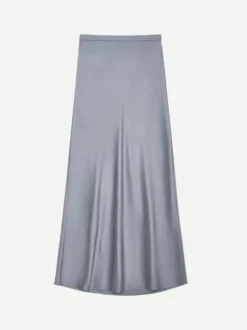 Bar Silk Skirt in Grey