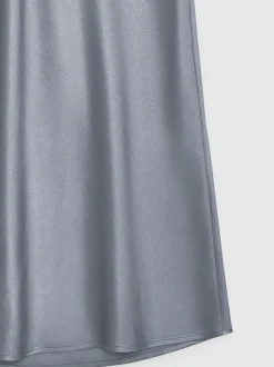 Bar Silk Skirt in Grey