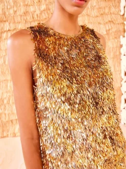 Beatriz Top in Gilt