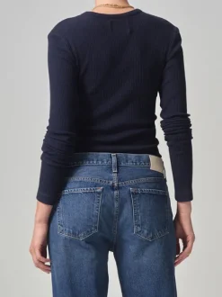 Bina Crewneck in Navy