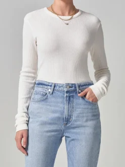 Bina Crewneck in Pashmina Off White