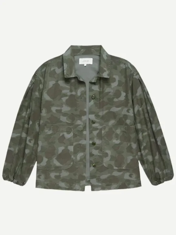 Blouson Sleeve Chore Jacket