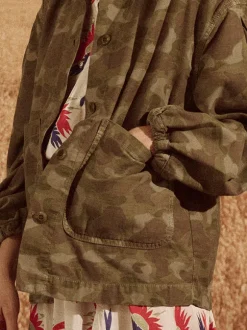 Blouson Sleeve Chore Jacket
