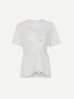 Body Twist Tee in Grey Marle