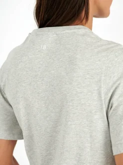 Body Twist Tee in Grey Marle