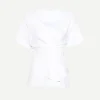 Body Twist Tee in White