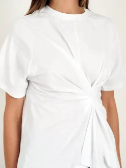Body Twist Tee in White