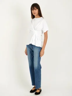 Body Twist Tee in White
