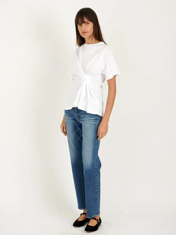 Body Twist Tee in White
