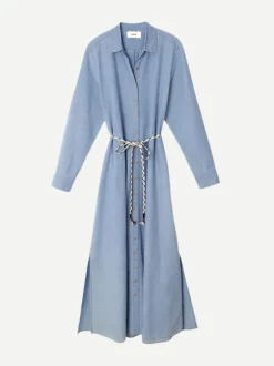 Bowen Dress in Dusty Blue