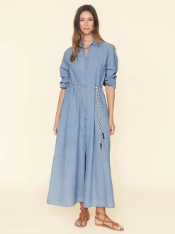 Bowen Dress in Dusty Blue