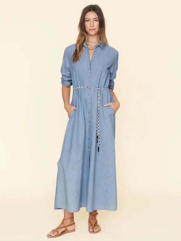 Bowen Dress in Dusty Blue