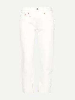 Boy Straight w/Cuff in Sutton White