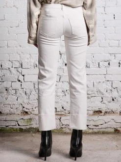 Boy Straight w/Cuff in Sutton White