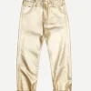 Boyfriend Jean in Gold Indigo