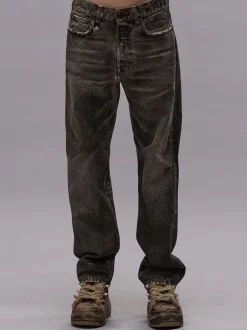 Boyfriend Jean in Mud Grey