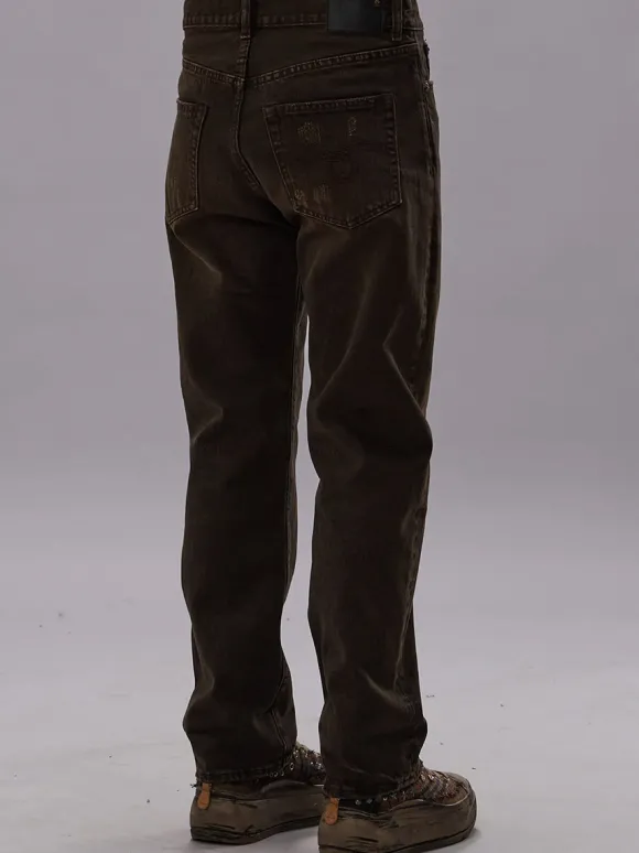 Boyfriend Jean in Vintage Chocolate Brown