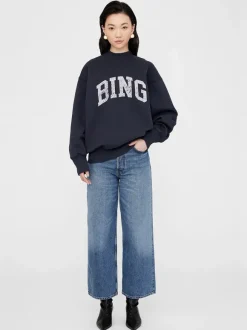 Bradie Sweatshirt Bing in Navy