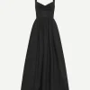 Bralette Midi Dress in Black