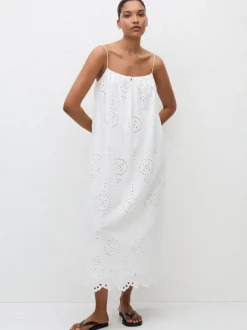 Broderie Cami Midi Dress
