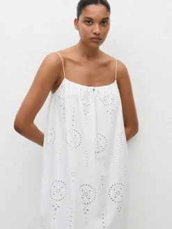 Broderie Cami Midi Dress