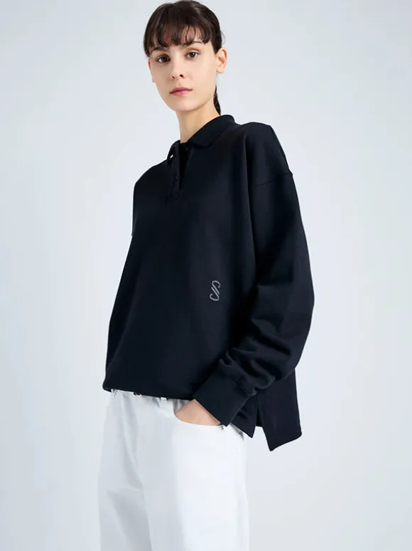 Brooks Polo in Black