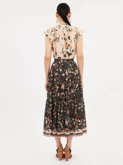 Cambrie skirt in Obsidian Botanica