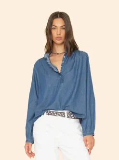 Caspian Top in Blue Rinse