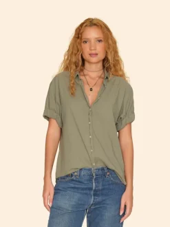 Channing Shirt in Green Army