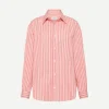 Classic Stripe Shirt in Rose Stripe