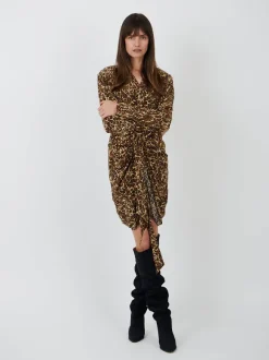 Cleora Dress in Leopard