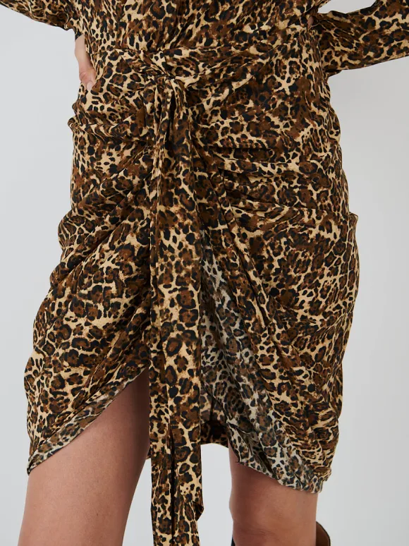 Cleora Dress in Leopard