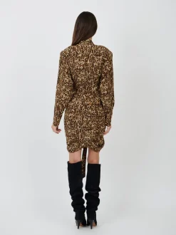 Cleora Dress in Leopard