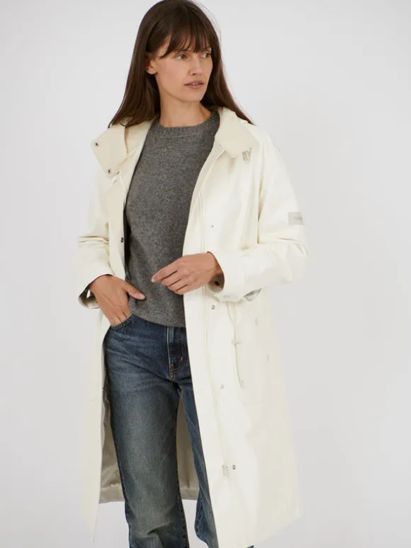Coat Waterproof in Latte/Cream