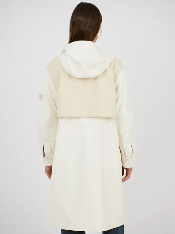 Coat Waterproof in Latte/Cream
