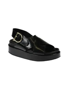 Crisscross Platform in Fussbett in Black