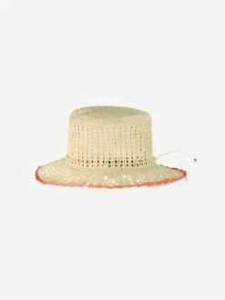 Crochet Hippie in Natural/Coral