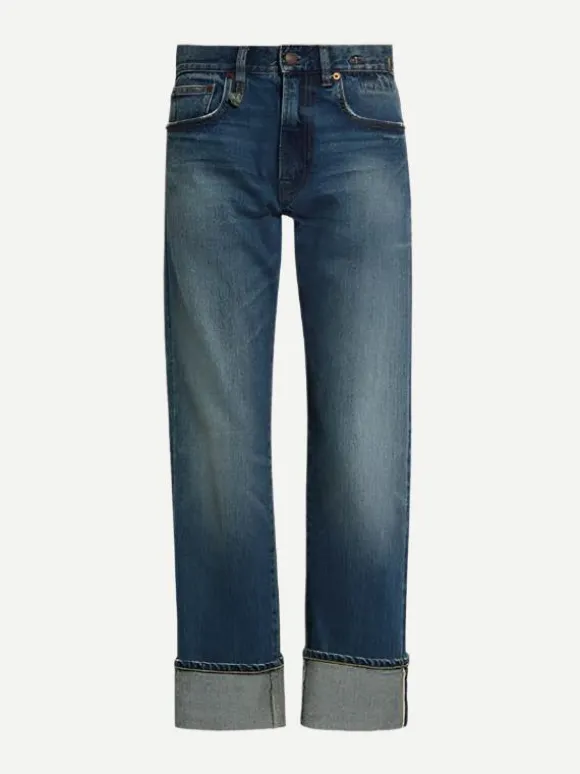 Cuffed Romeo Jean in Caslon Selvedge Blue