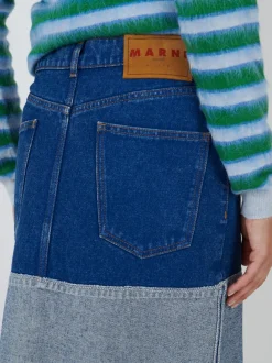 Denim Skirt in Ocean