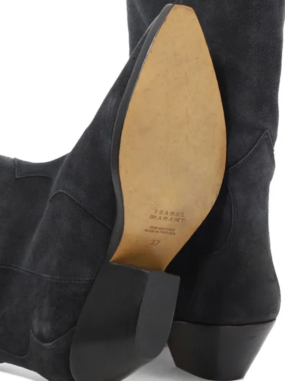 Denvee High Boots in Faded Black