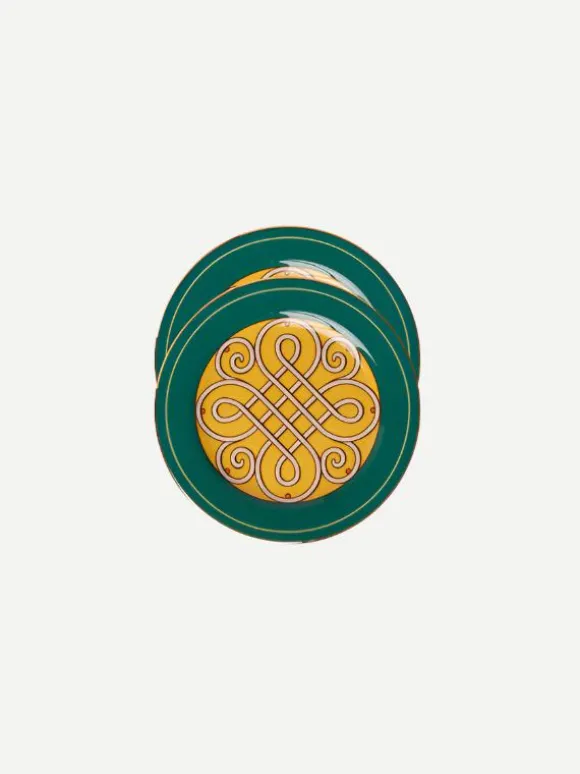 Dessert Plates set of 2 in Cortile Green